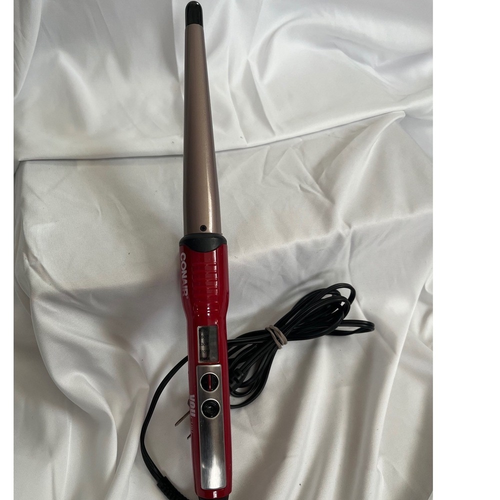 Conair You Curl Tapered Ceramic Curling Wand Red CD117R Hair Styling Tool